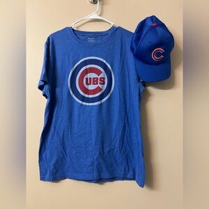 Wright and Ditson Chicago Cubs tee and OC Sports Cubs Velcro hat